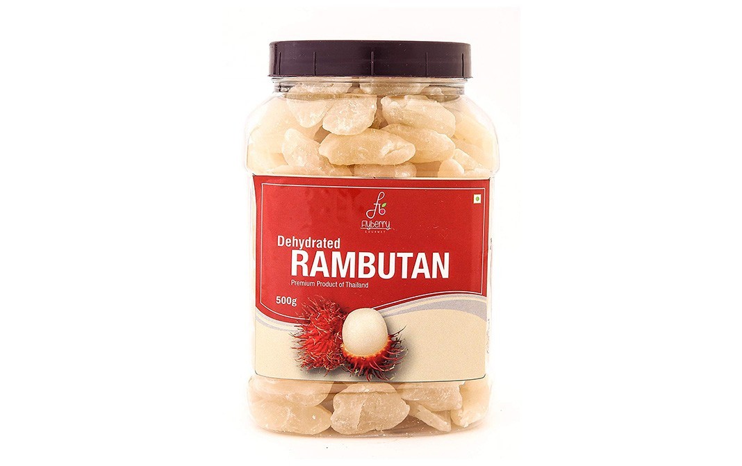 Flyberry Gourmet Dehydrated Rambutan    Plastic Jar  500 grams